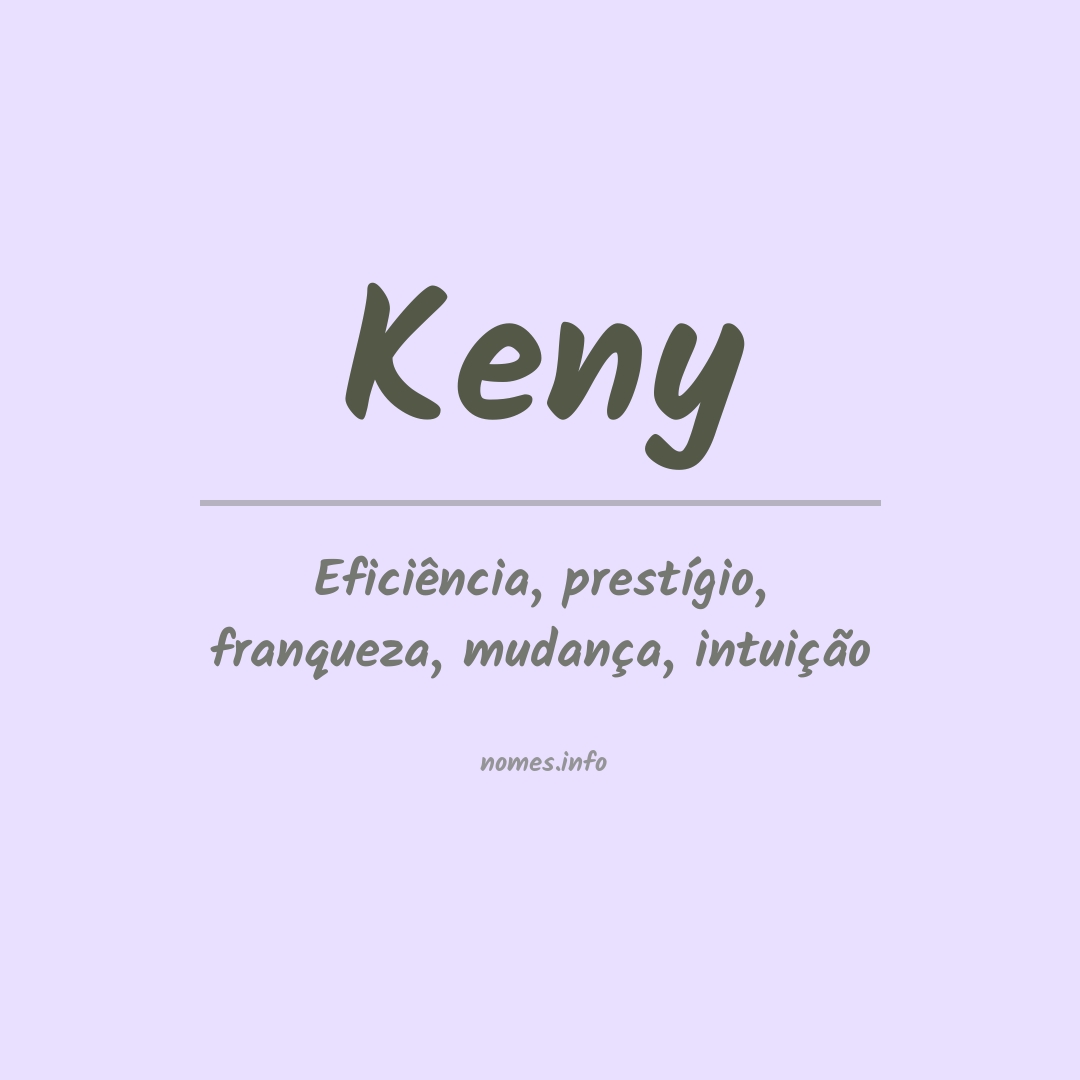 Significado do nome Keny