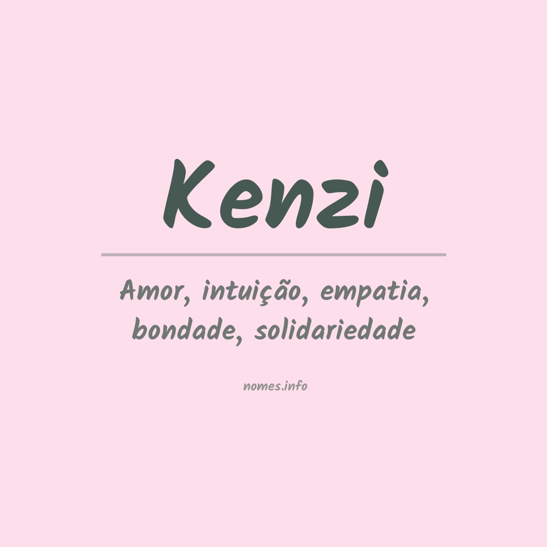 Significado do nome Kenzi
