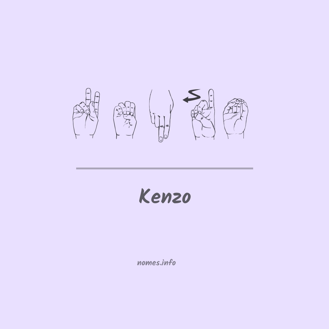 Kenzo em Libras Kenzo em Libras