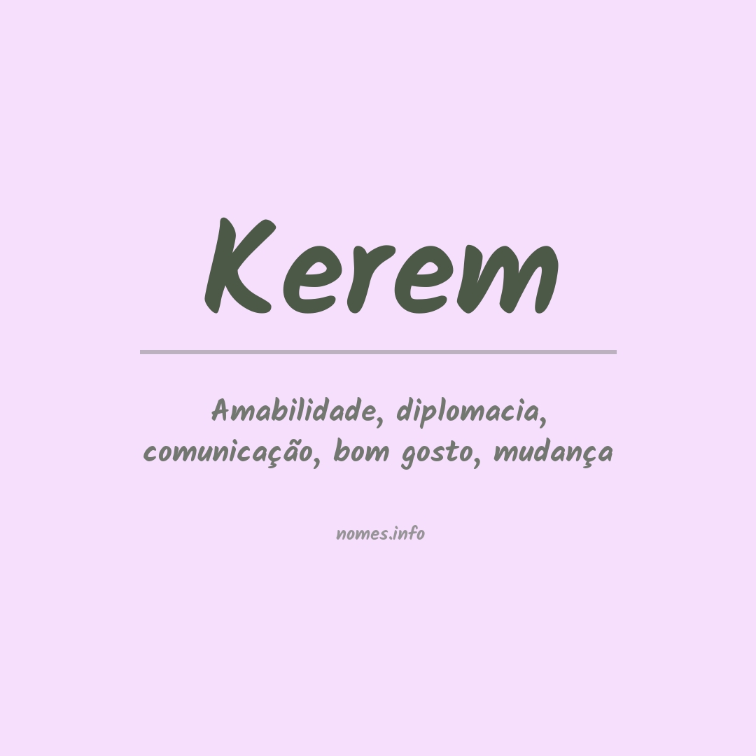 Significado do nome Kerem