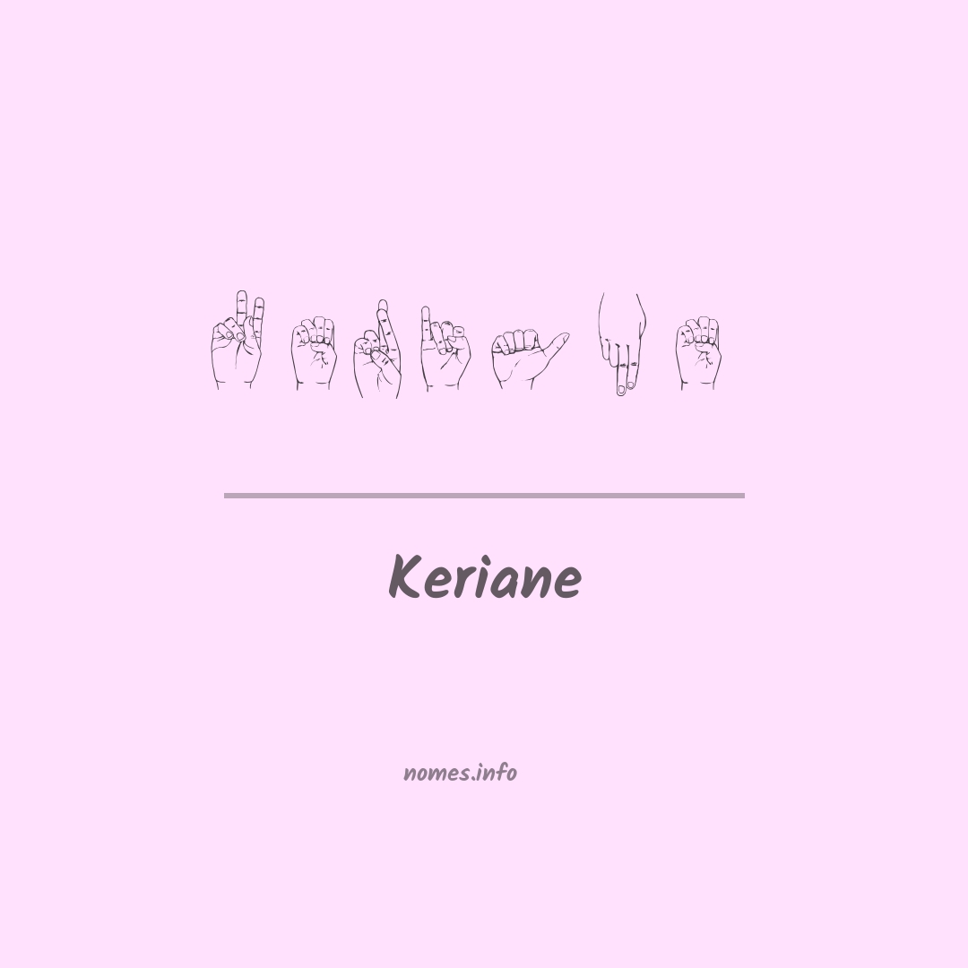 Keriane em Libras