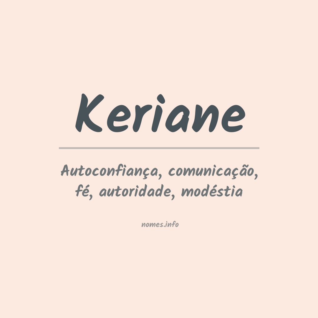 Significado do nome Keriane