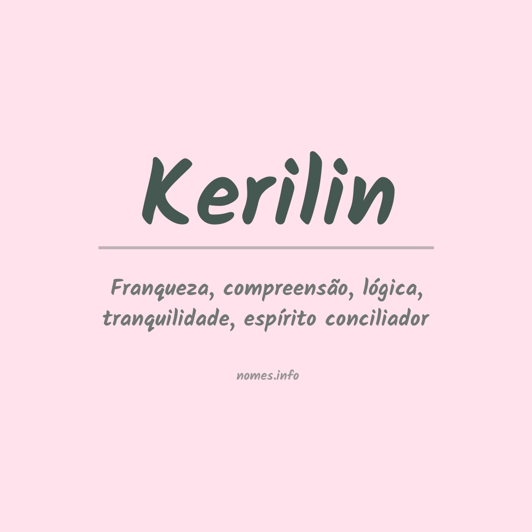 Significado do nome Kerilin