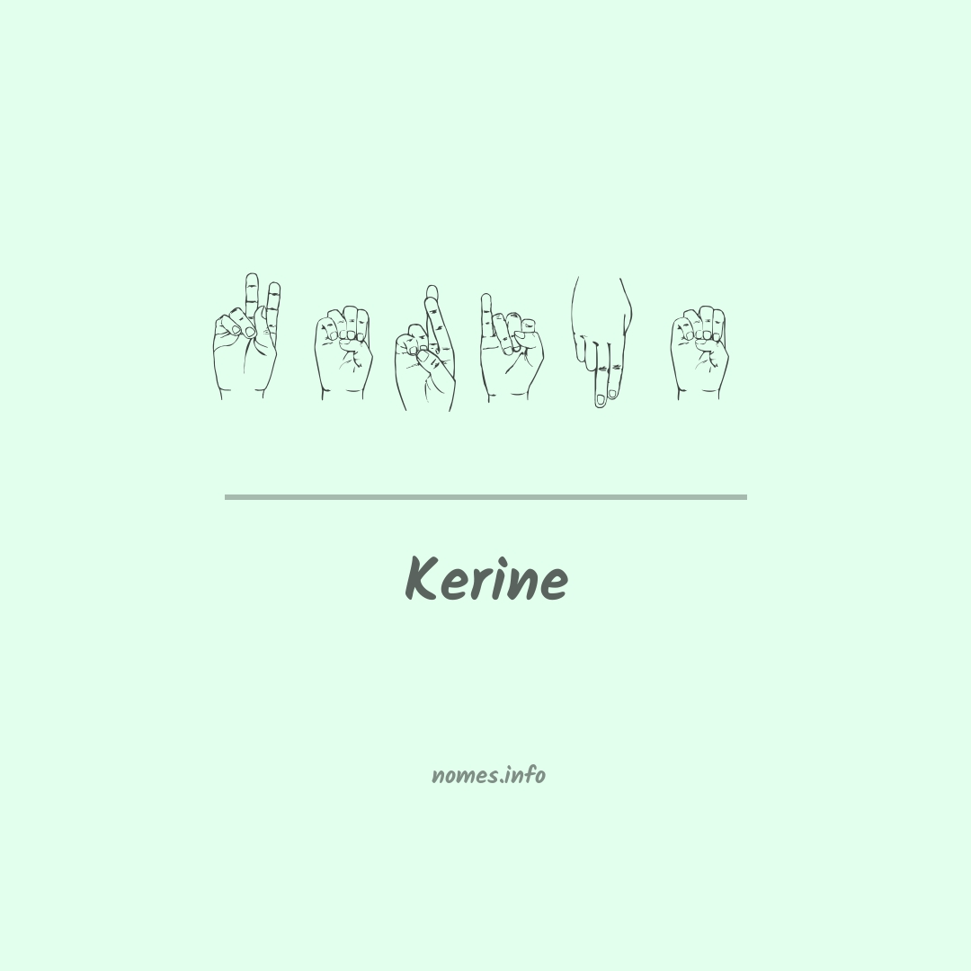 Kerine em Libras