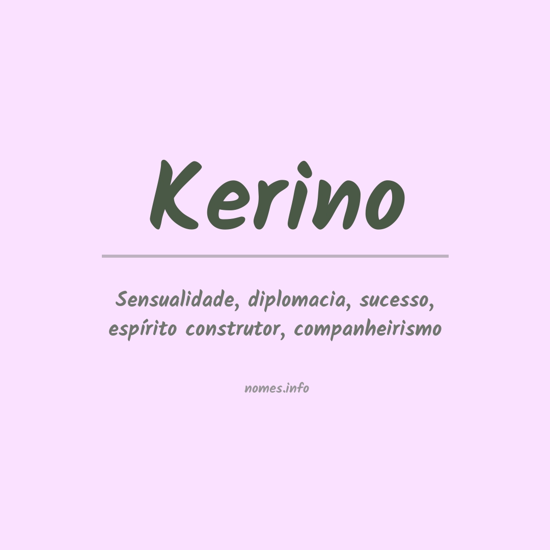 Significado do nome Kerino