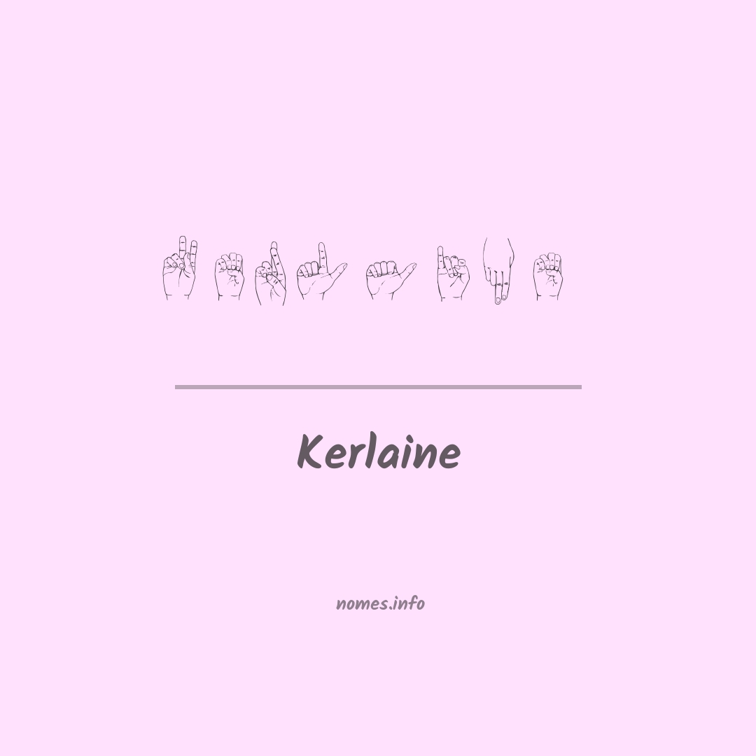 Kerlaine em Libras