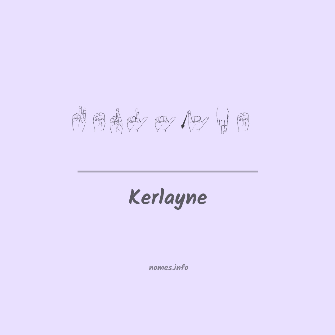 Kerlayne em Libras