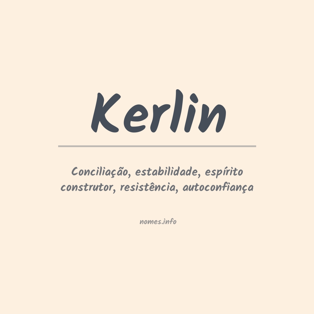 Significado do nome Kerlin