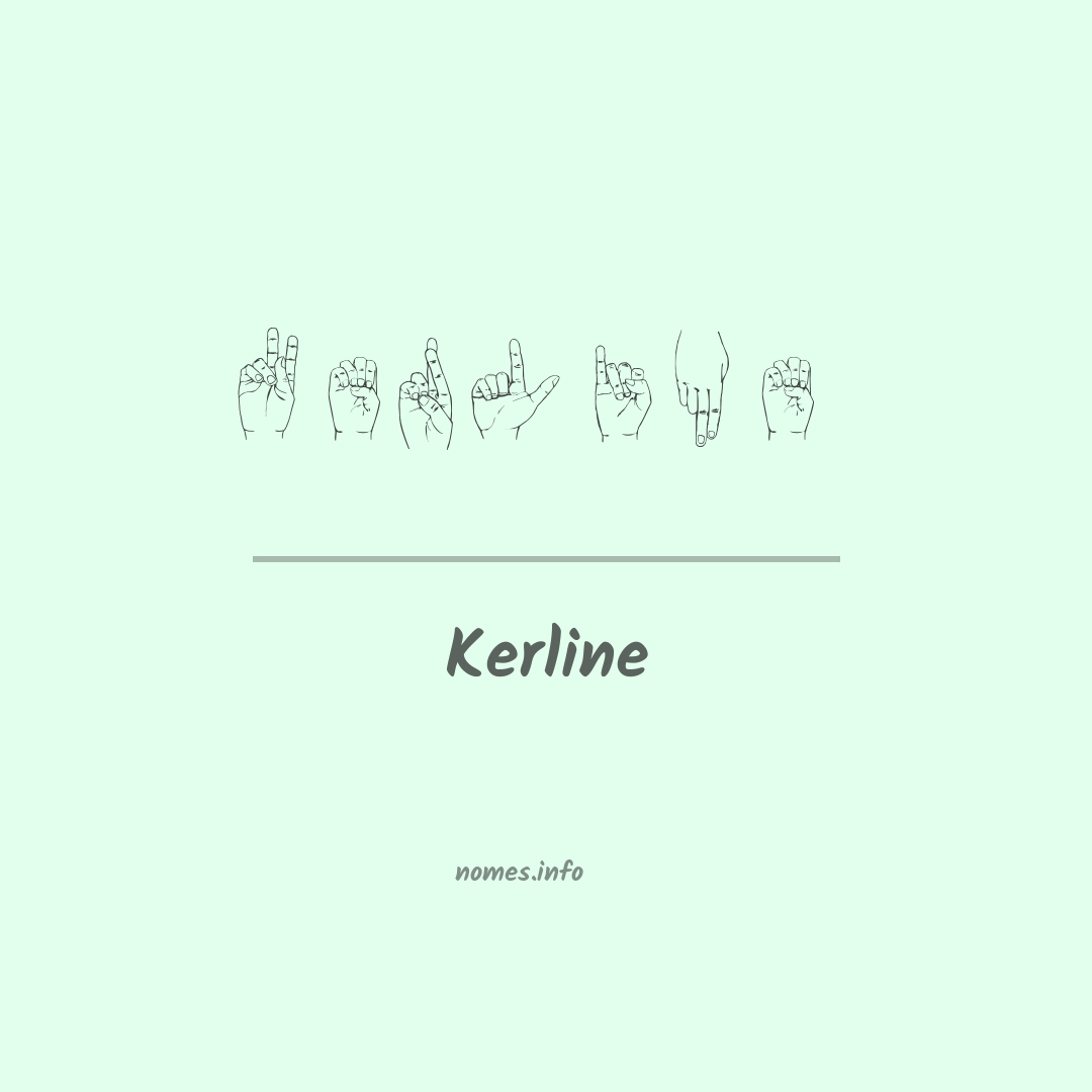 Kerline em Libras