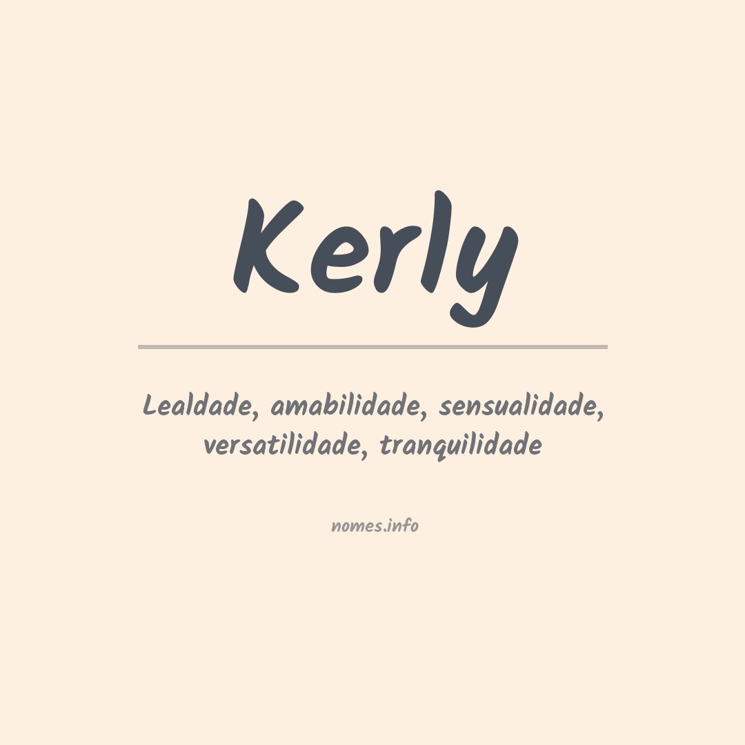 Significado do nome Kerly