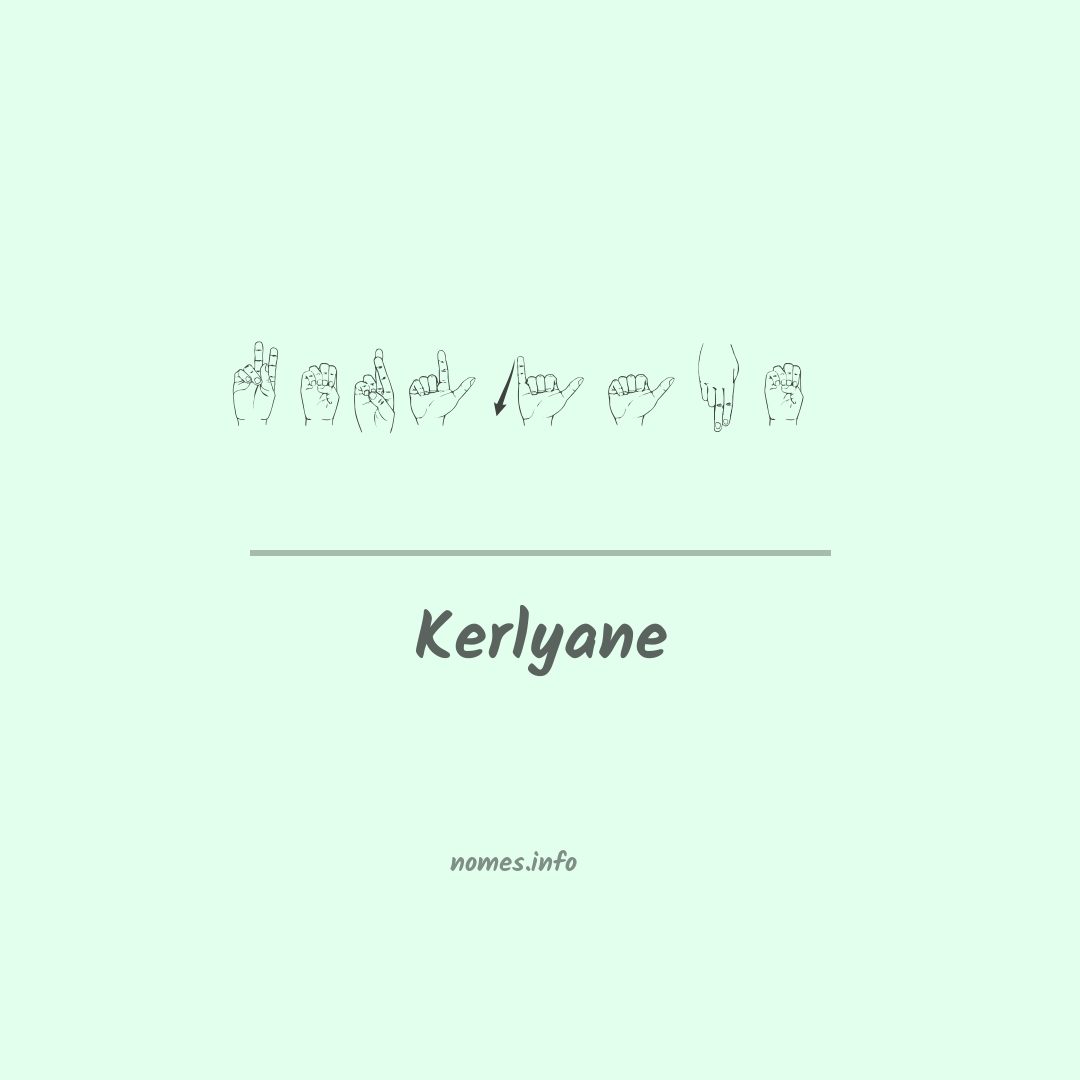 Kerlyane em Libras