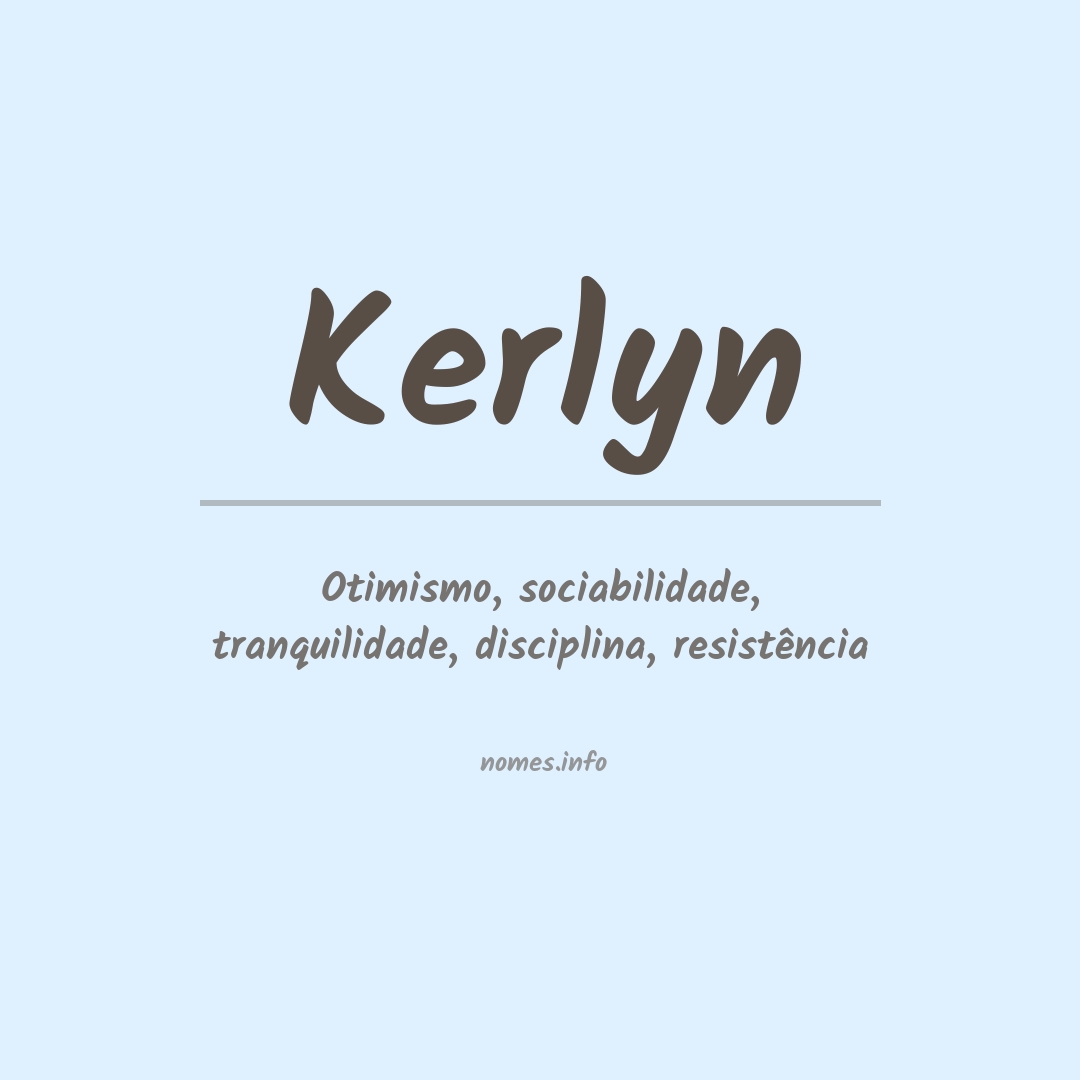 Significado do nome Kerlyn