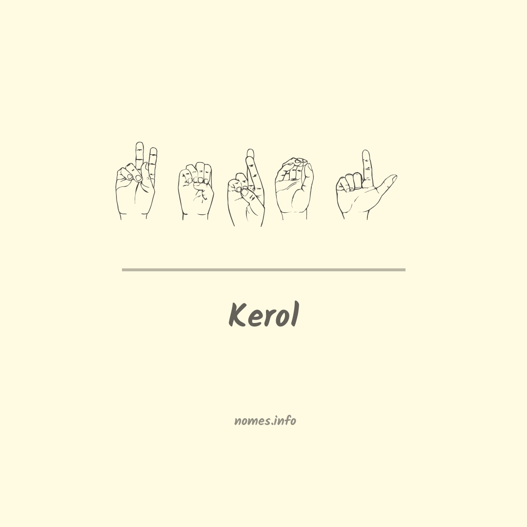 Kerol em Libras