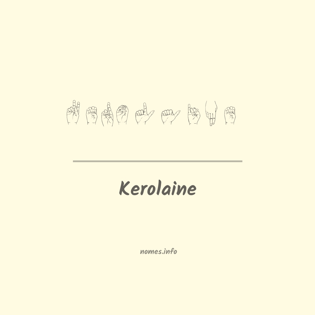 Kerolaine em Libras