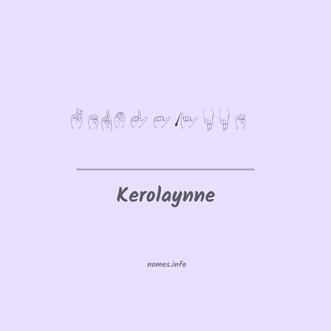 Kerolaynne em Libras