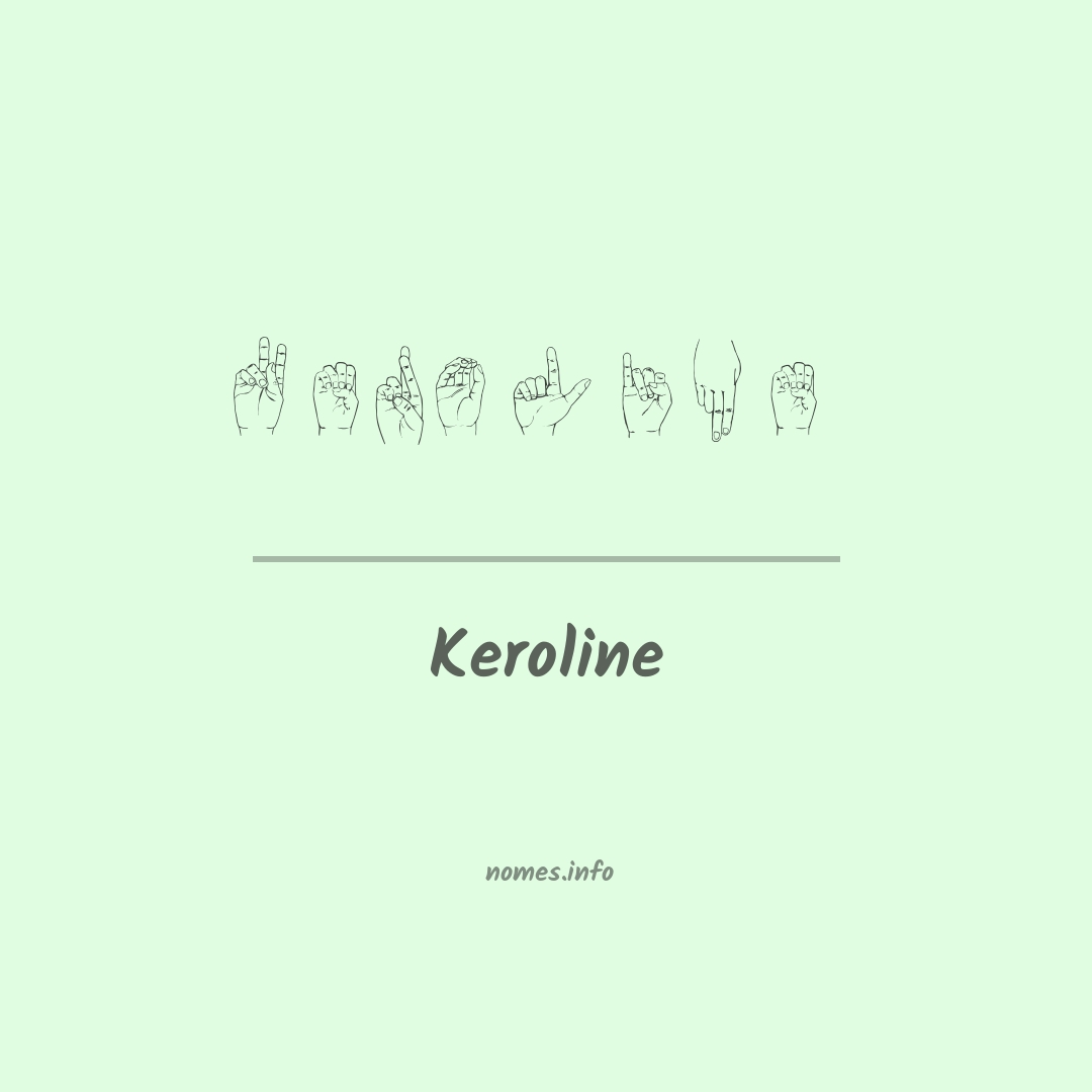 Keroline em Libras