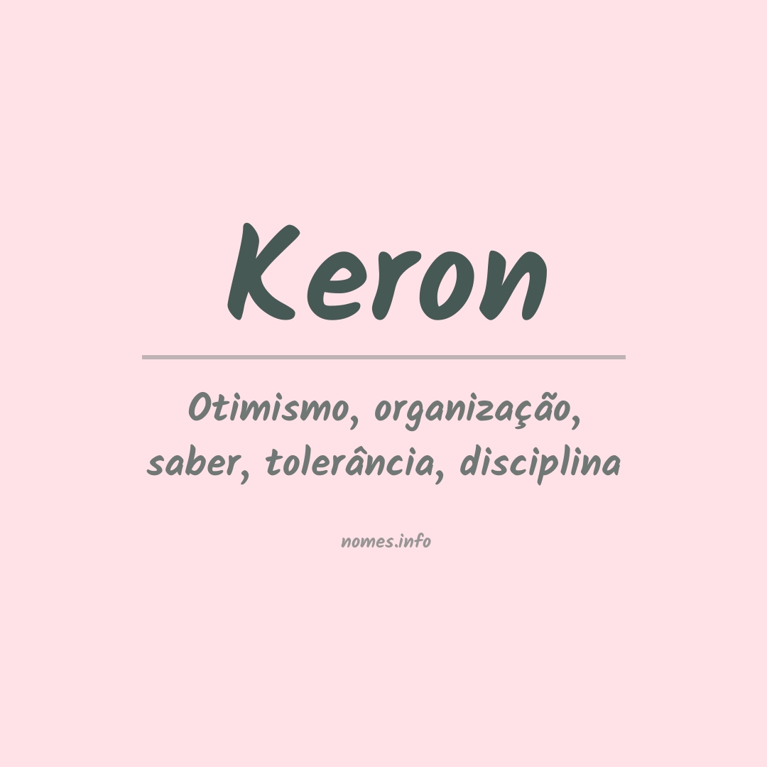 Significado do nome Keron