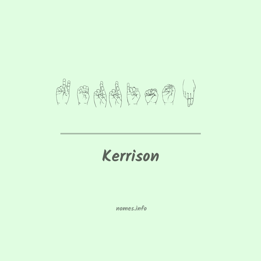 Kerrison em Libras