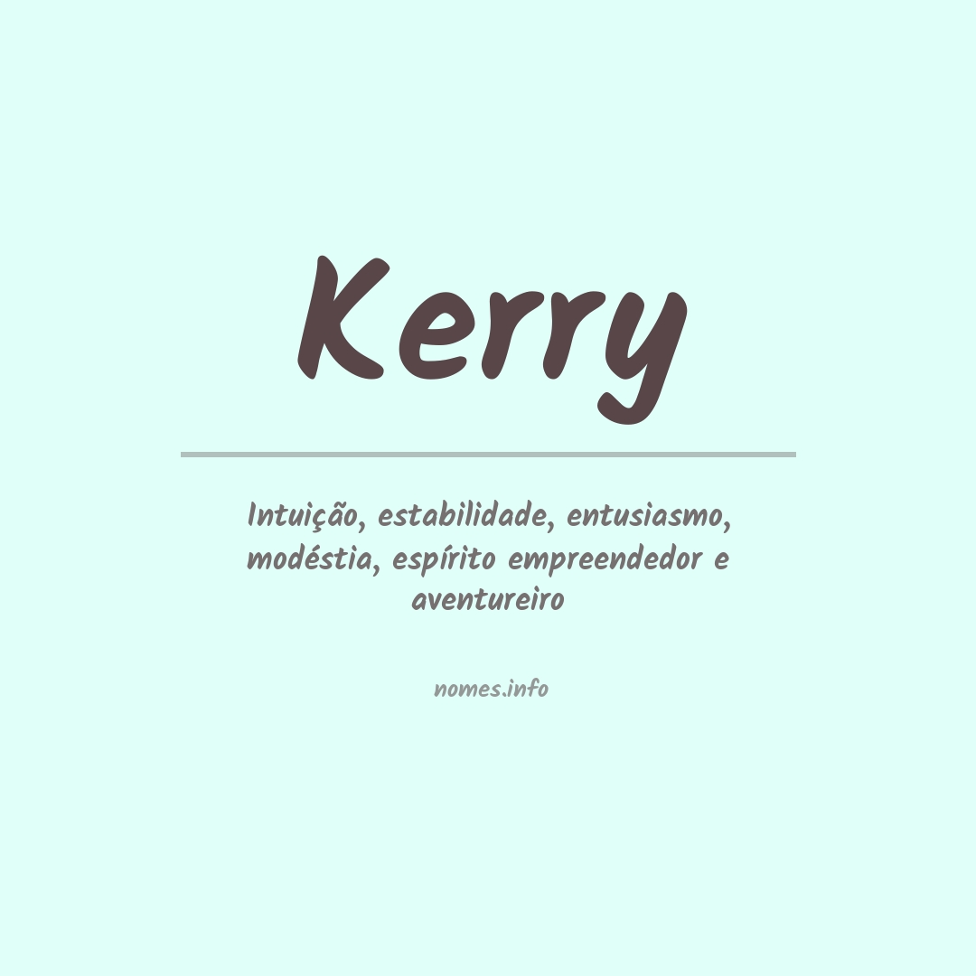 Significado do nome Kerry