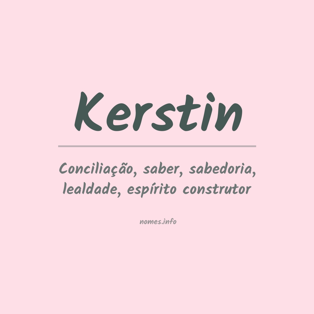 Significado do nome Kerstin