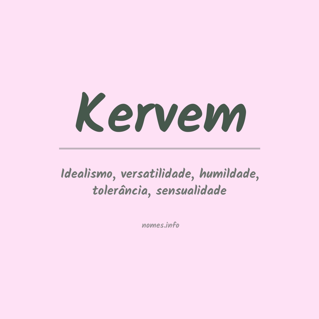 Significado do nome Kervem