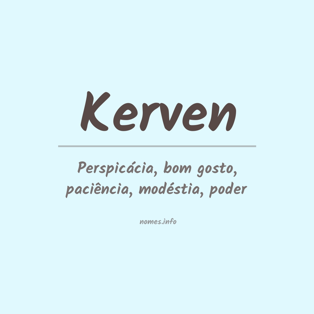 Significado do nome Kerven