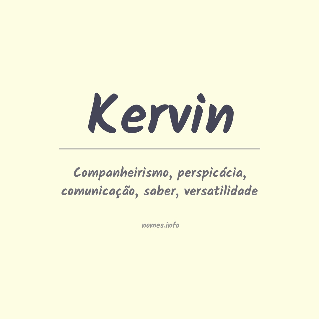 Significado do nome Kervin
