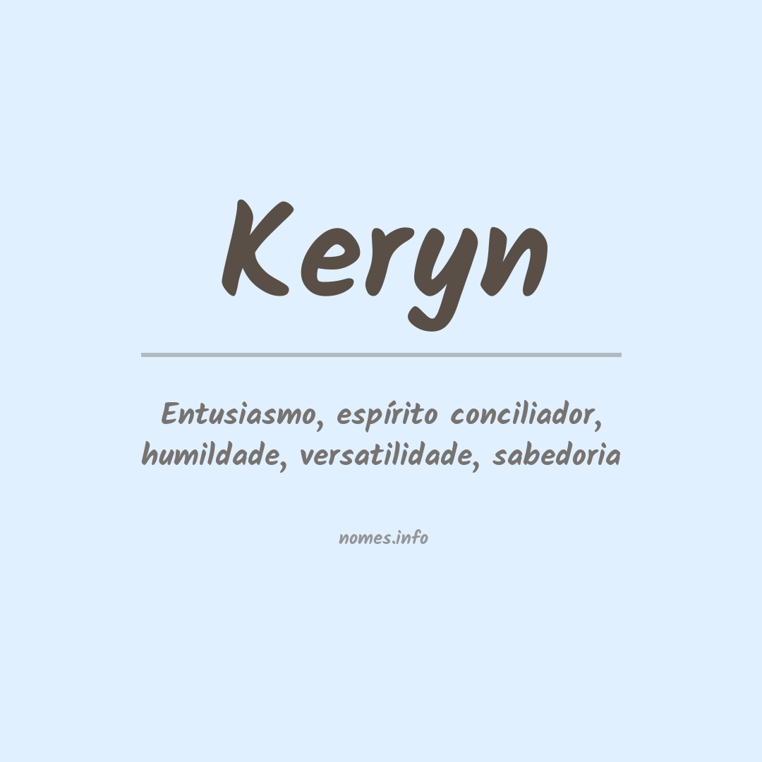 Significado do nome Keryn