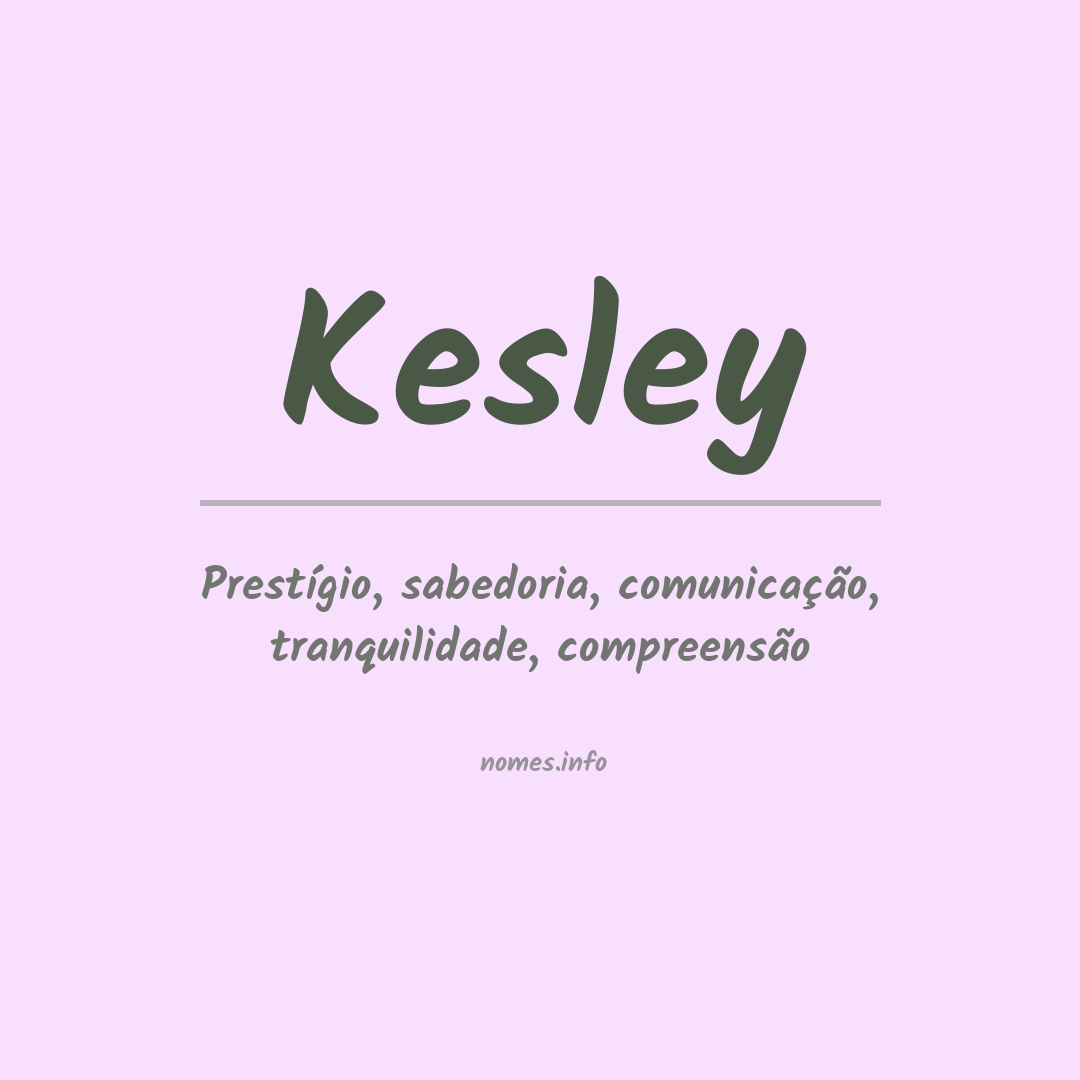 Significado do nome Kesley