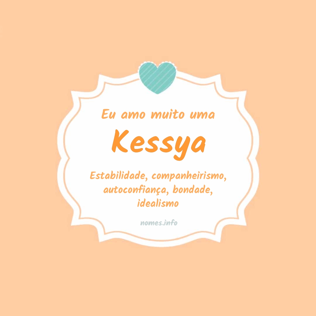 Eu amo muito Kessya