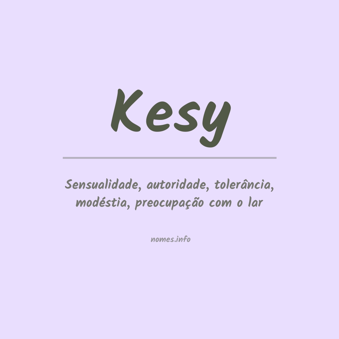 Significado do nome Kesy