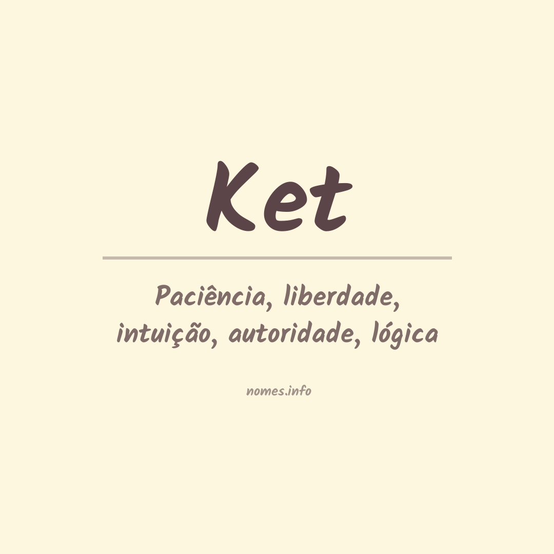 Significado do nome Ket