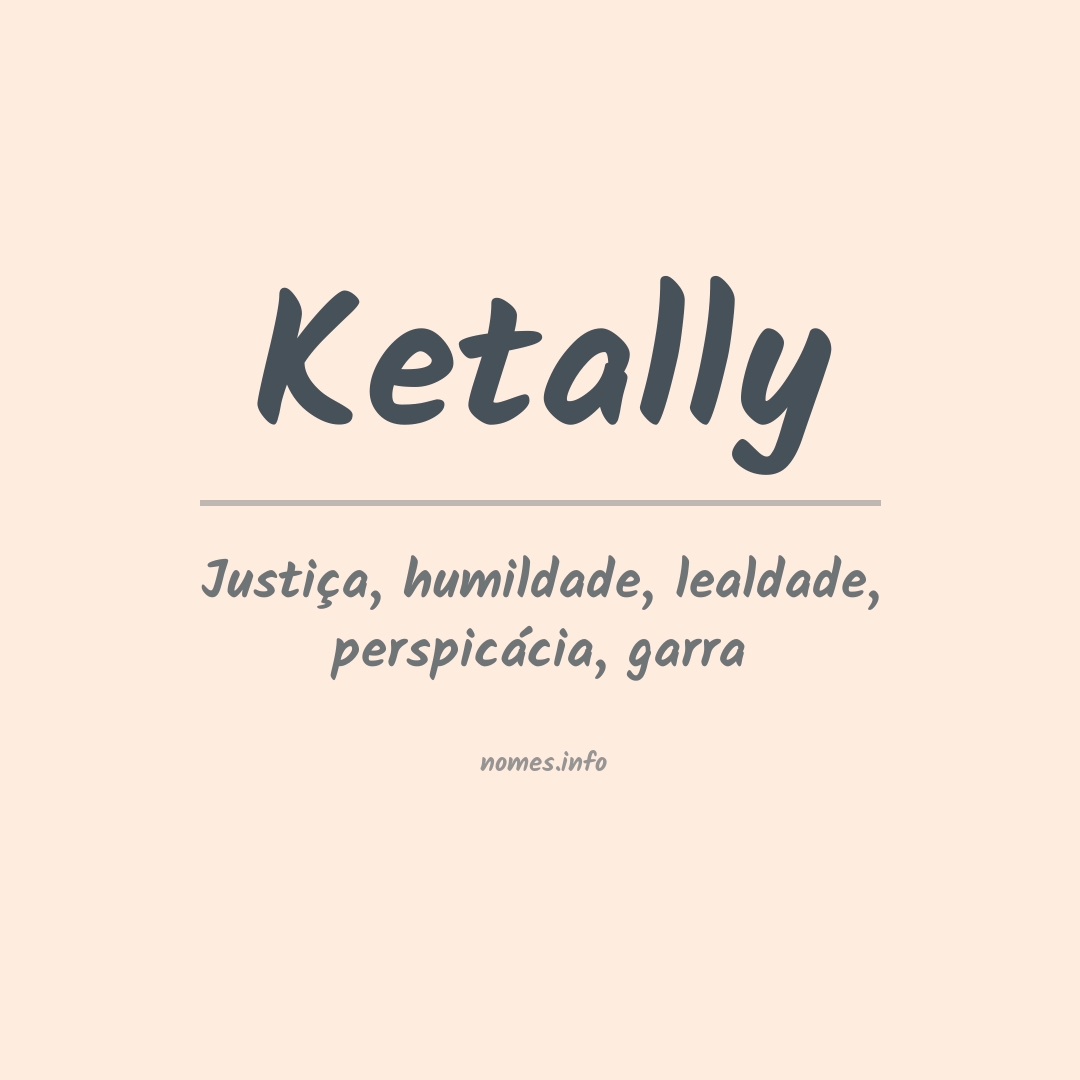 Significado do nome Ketally
