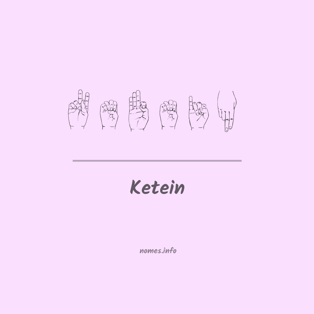Ketein em Libras
