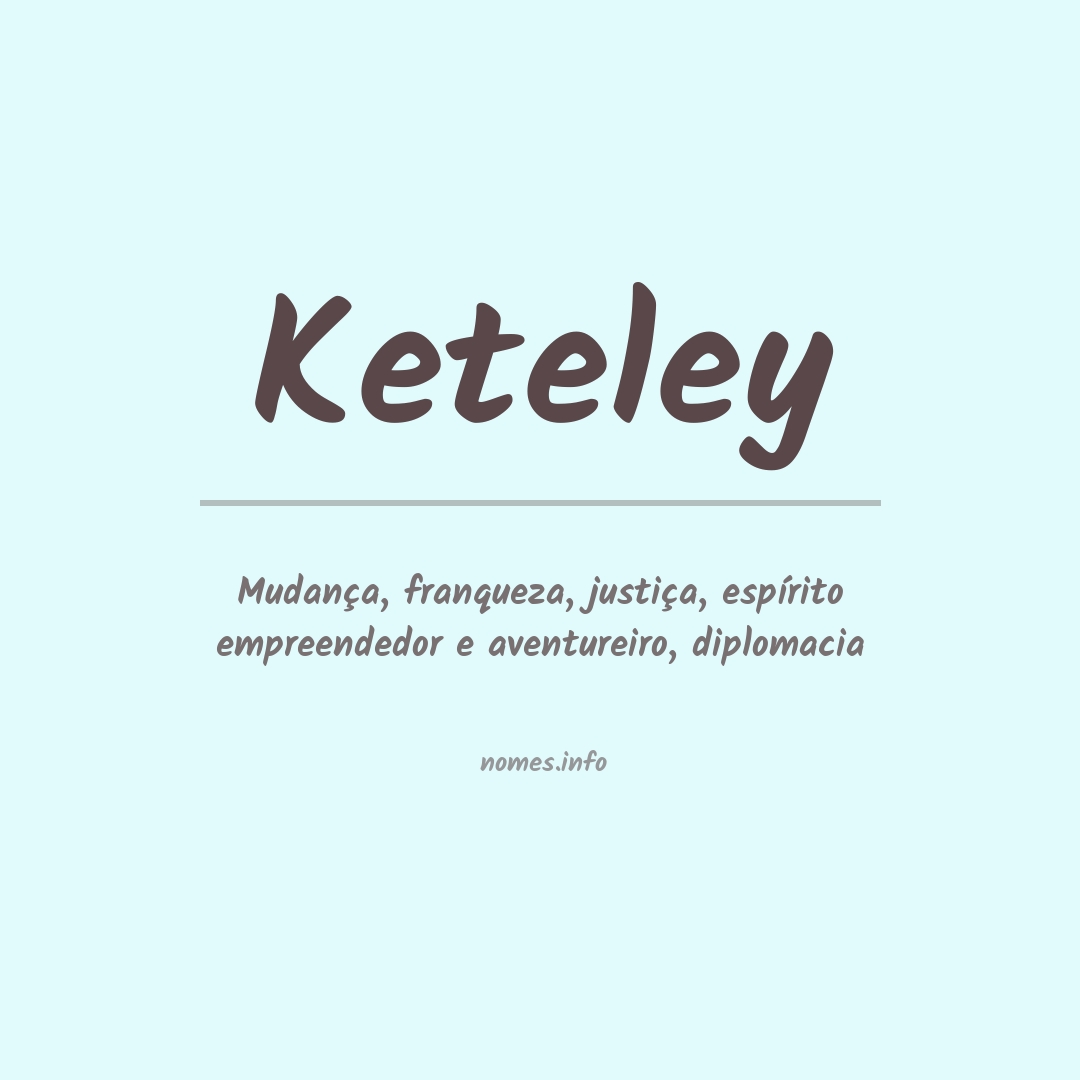 Significado do nome Keteley