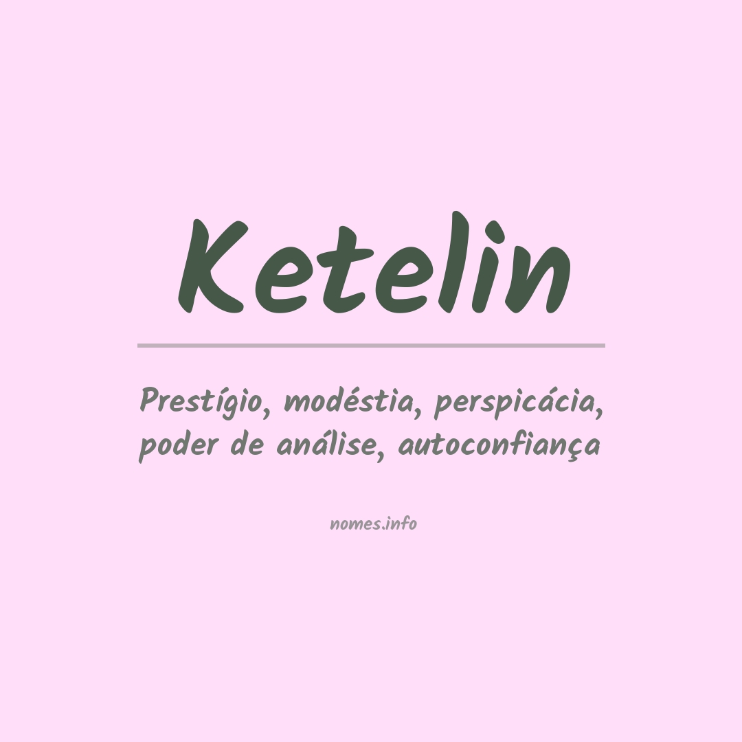 Significado do nome Ketelin