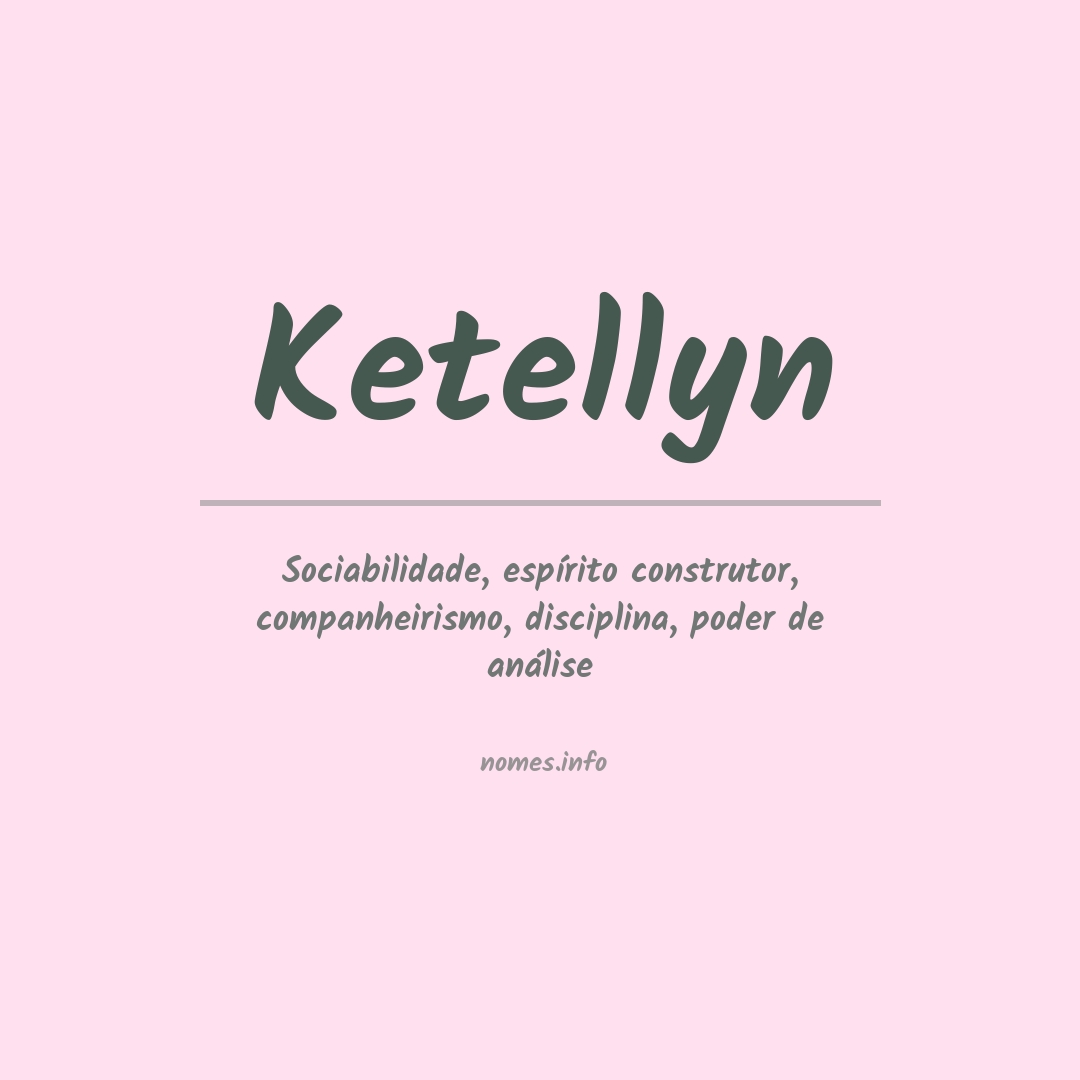 Significado do nome Ketellyn