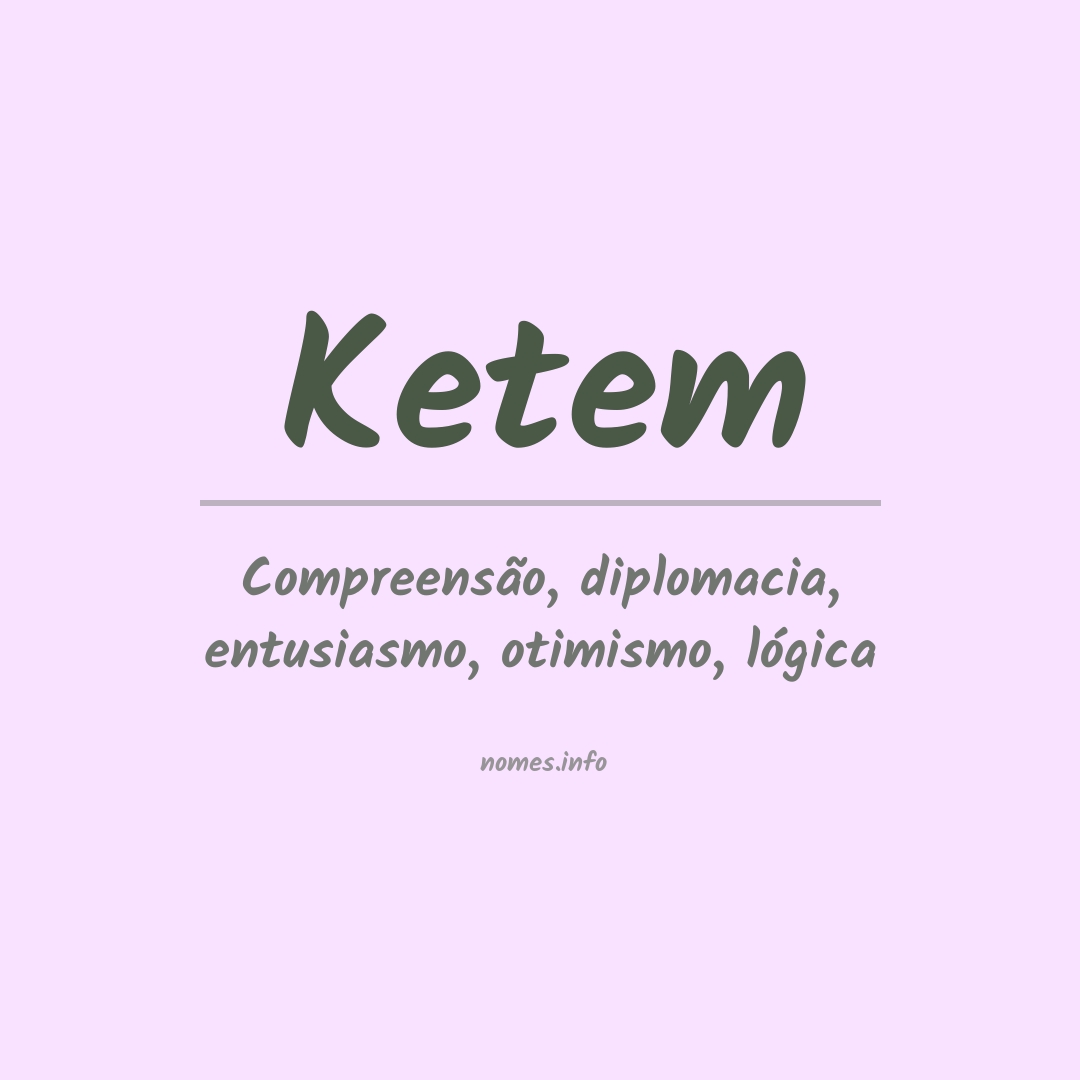 Significado do nome Ketem