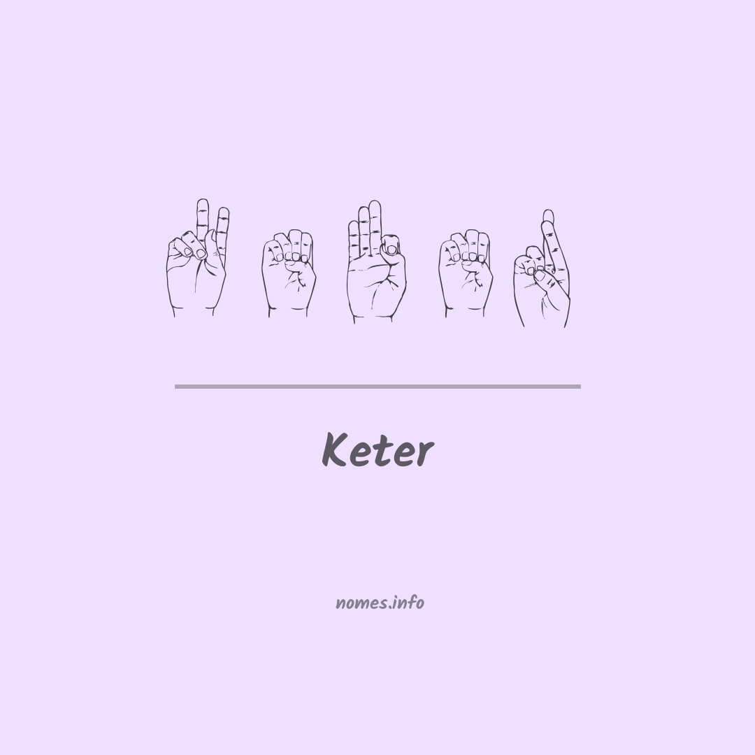 Keter em Libras