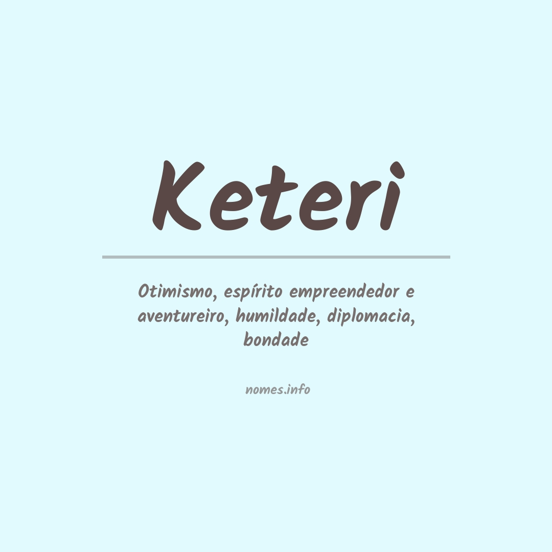 Significado do nome Keteri