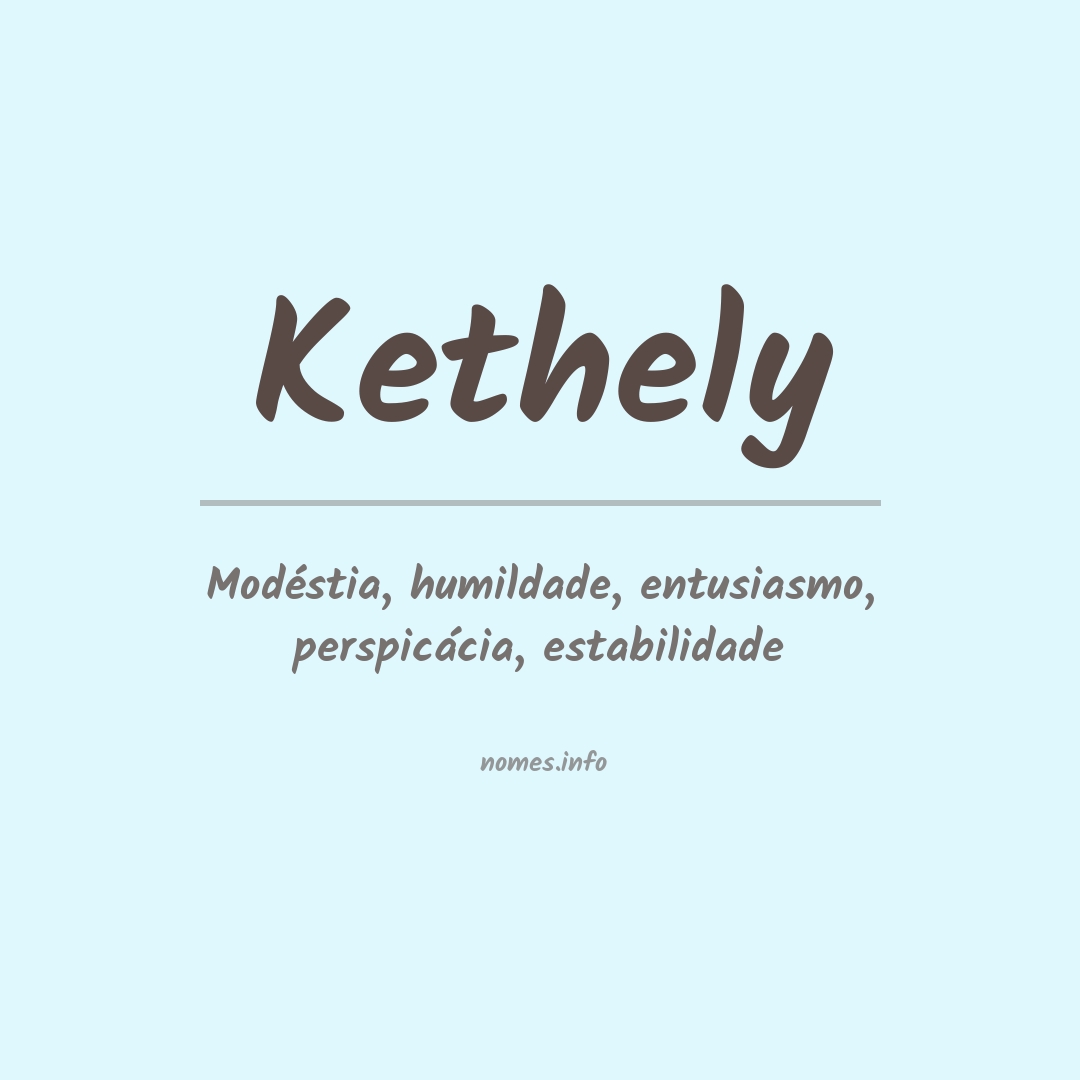 Significado do nome Kethely