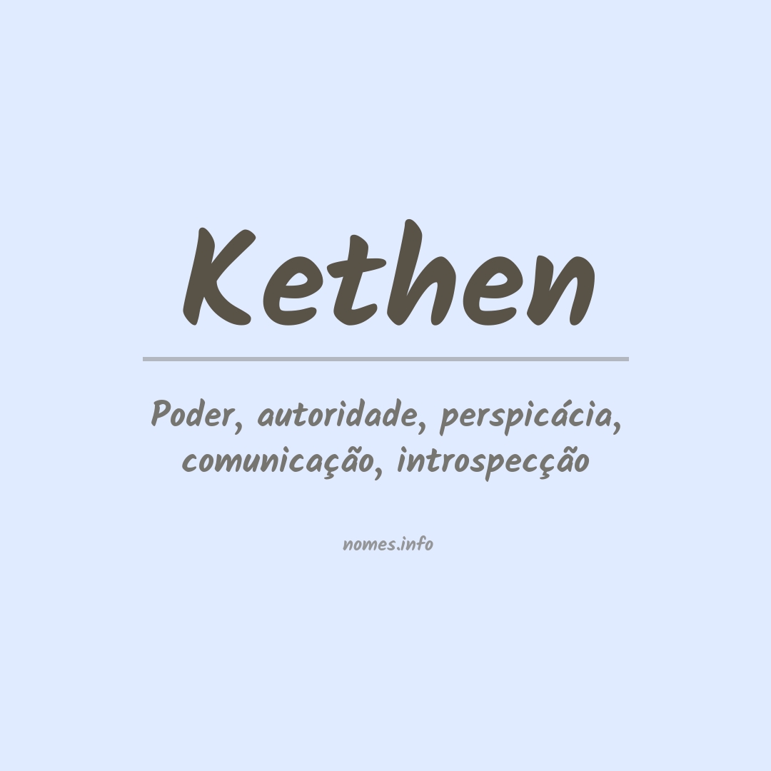 Significado do nome Kethen