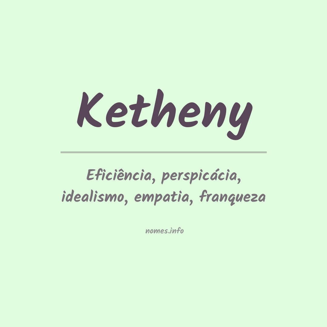 Significado do nome Ketheny