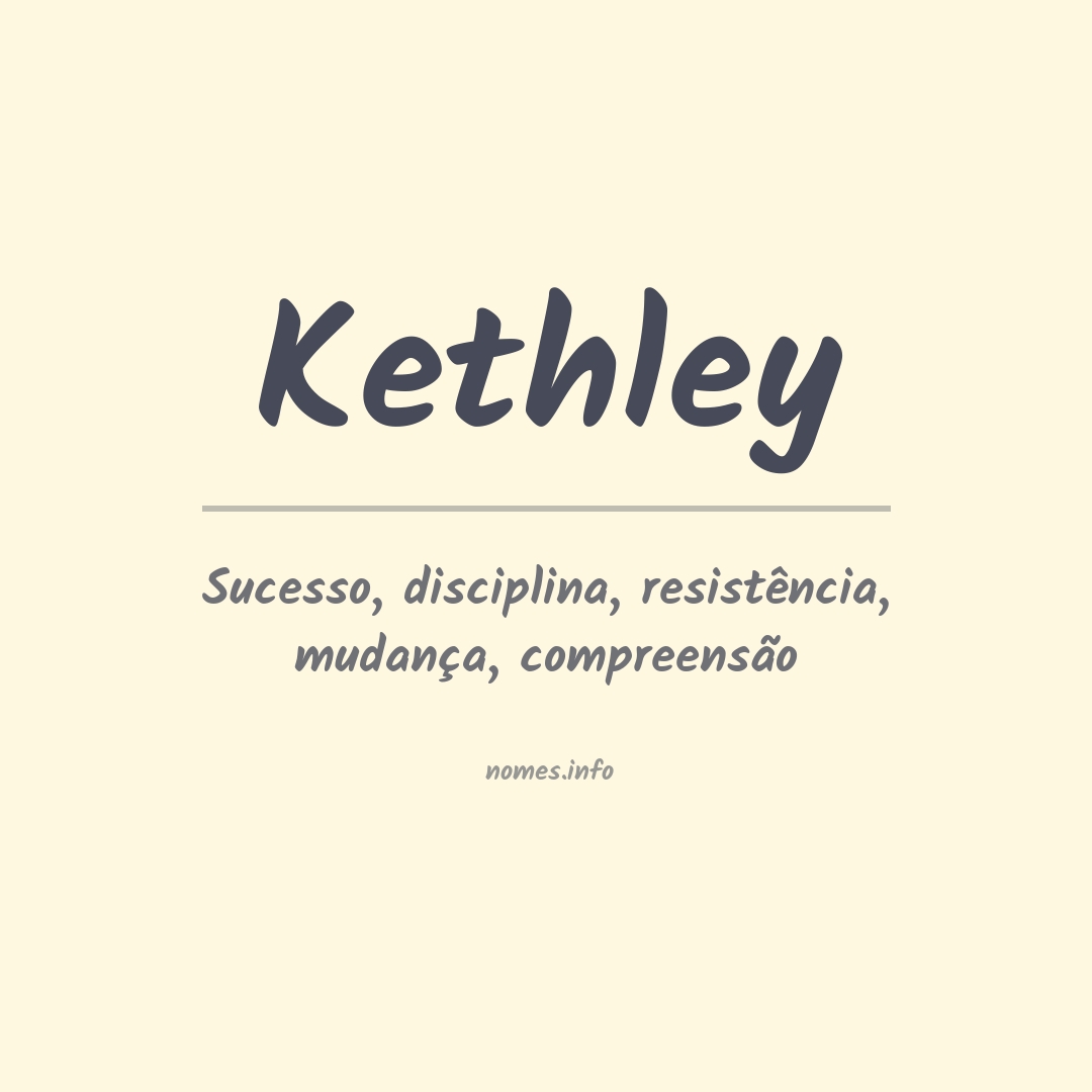 Significado do nome Kethley