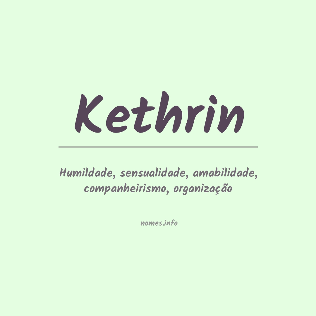 Significado do nome Kethrin