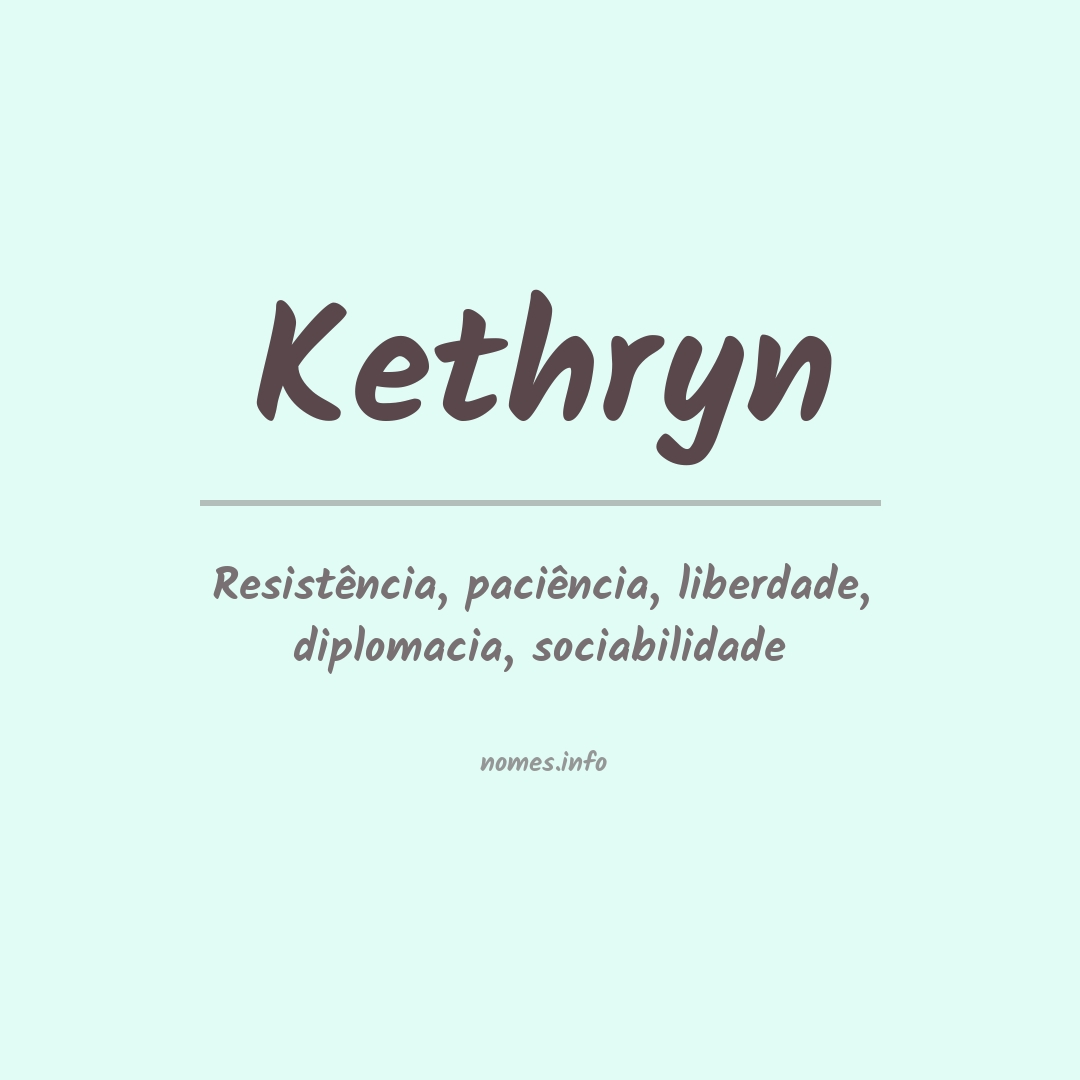 Significado do nome Kethryn