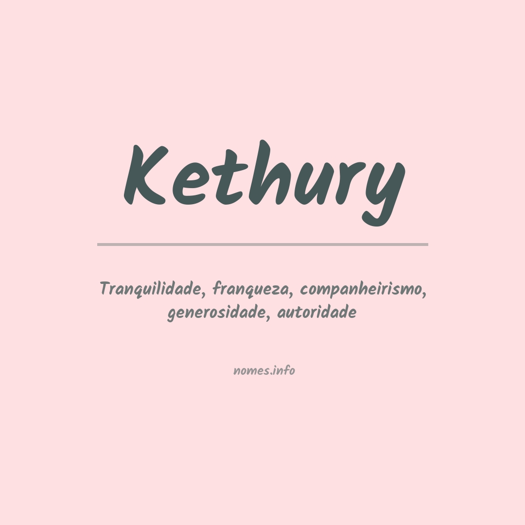 Significado do nome Kethury
