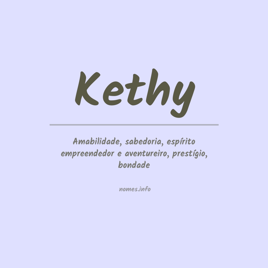 Significado do nome Kethy