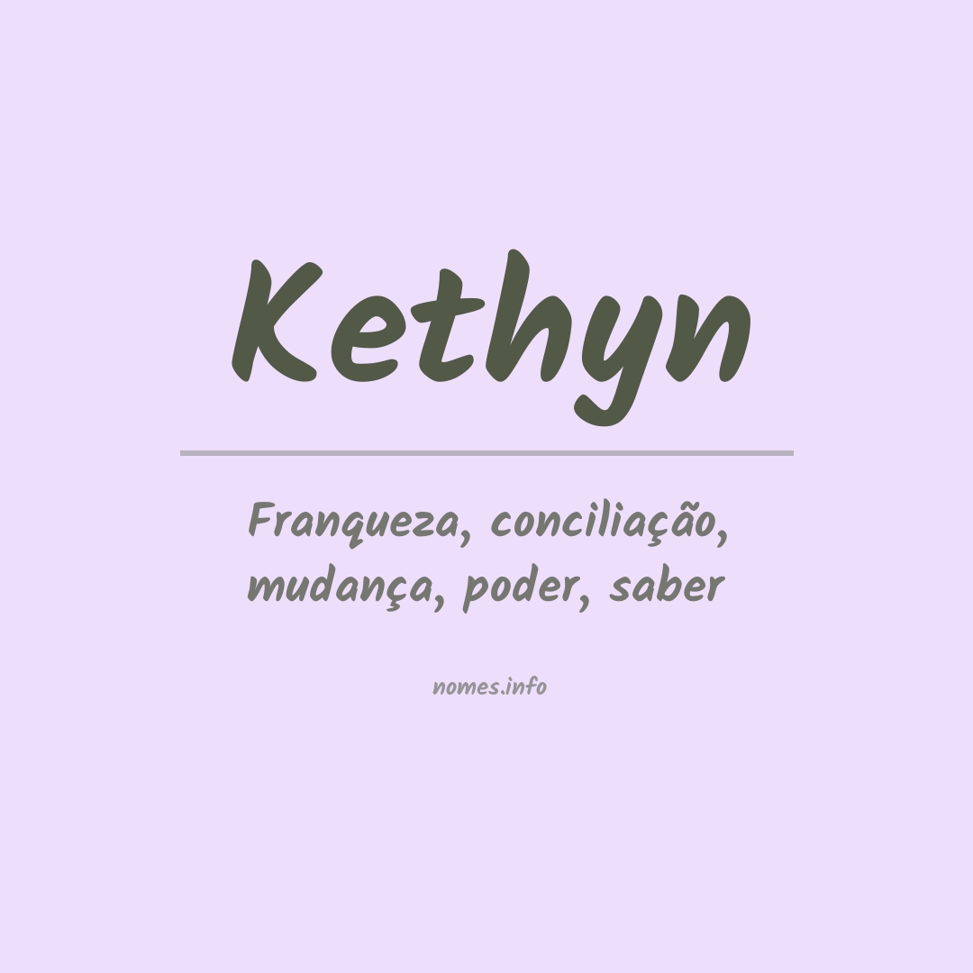 Significado do nome Kethyn
