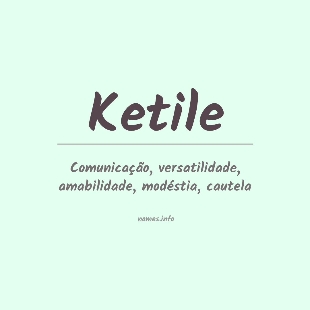 Significado do nome Ketile